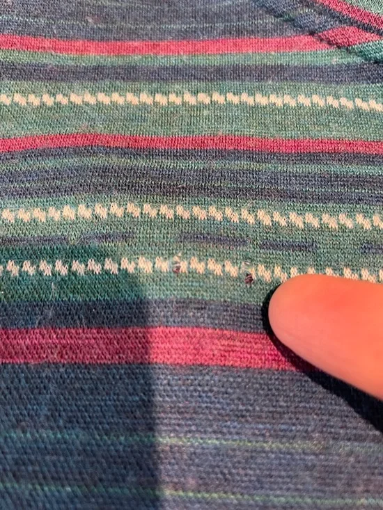 Smartwool Merino 250 long sleeve colorful striped base layer shirt size XL - Picture 3 of 5